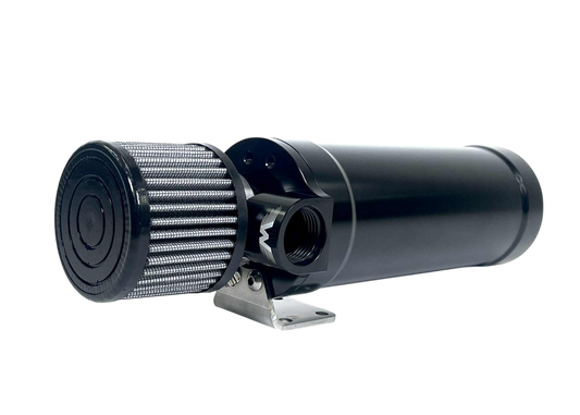 1 Qt XL Top Loader Billet Internally Baffled Oil Catch Can ( Single 12 AN Port )